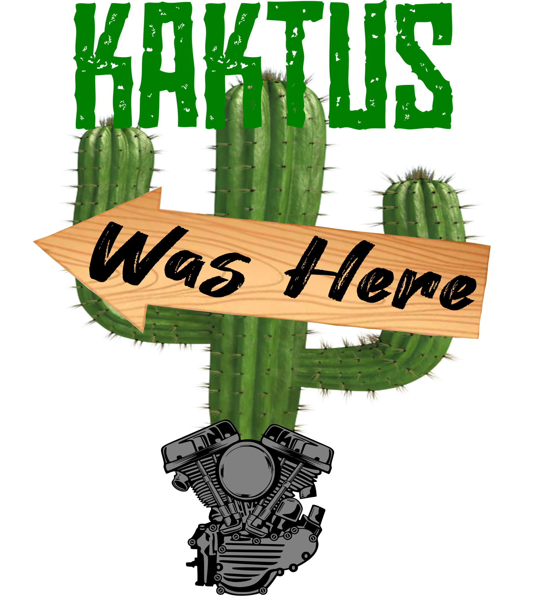 Picture of Kaktus Was Here Street Sticker